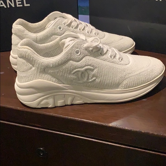 sequin chanel sneakers